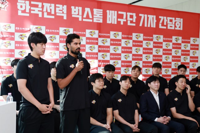 한국전력 빅스톰 아웃사이드히터 우스만 선수. 사진제공=한국전력 빅스톰