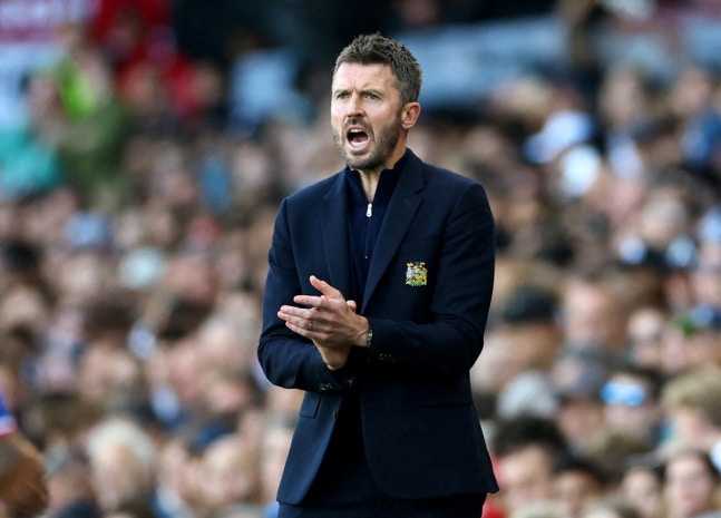 FILE PHOTO: Soccer Football - Premier League - Fulham v Manchester United - Craven Cottage, London, Britain - September 20, 2026 Manchester United manager Michael Carrick Action Images via Reuters/Peter Cziborra EDITORIAL USE ONLY. NO USE WITH UNAUTHORIZED AUDIO, VIDEO, DATA, FIXTURE LISTS, CLUB/LEA