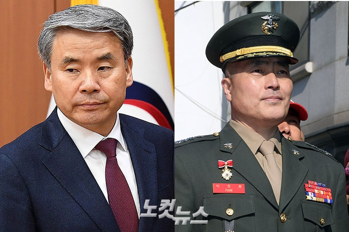 <b>이종섭</b> 측 "이첩보류 지시 적법"…<b>박정훈</b> 측 "수사 외압"