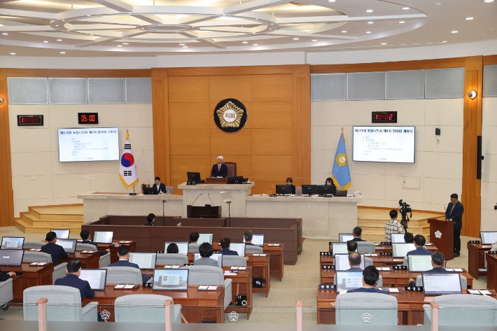 포항시의회, 제315회 제1차 <b>정례회 개회</b>…28개 안건 심사