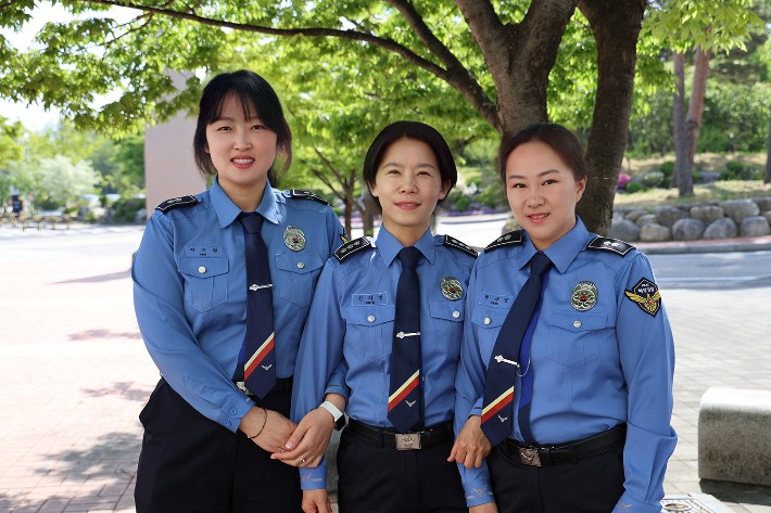 동해지방해양경찰청 3인방 어머니 리더쉽 주인공들.동해해경청 제공