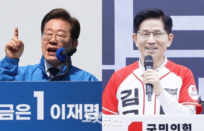 <b>트럼프</b> '<b>관세</b>전쟁'에…이재명 '신중' 김문수 '속도내야'