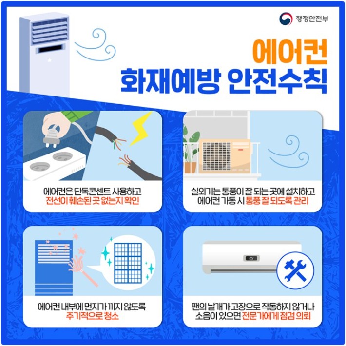 에어컨, 선풍기 <b>화재 주의</b>하세요…여름철 폭염에 <b>화재</b> 급증