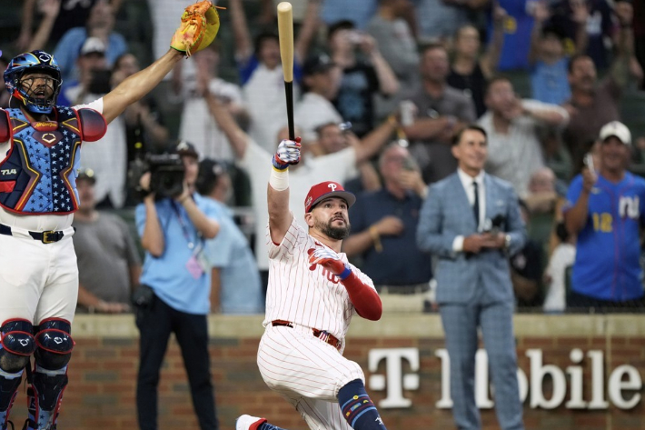 '사상 첫 ML <b>올스타전</b> 연장 <b>홈런 더비</b>' 슈워버, 3<b>홈런</b>으로 MVP 등극