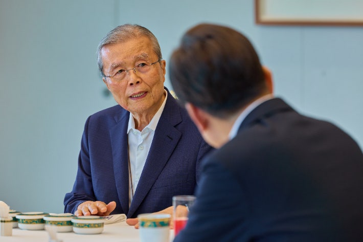 <b>김종인</b> "미국서 李대통령 '친중' 오해"…李 "한미동맹 최우선"