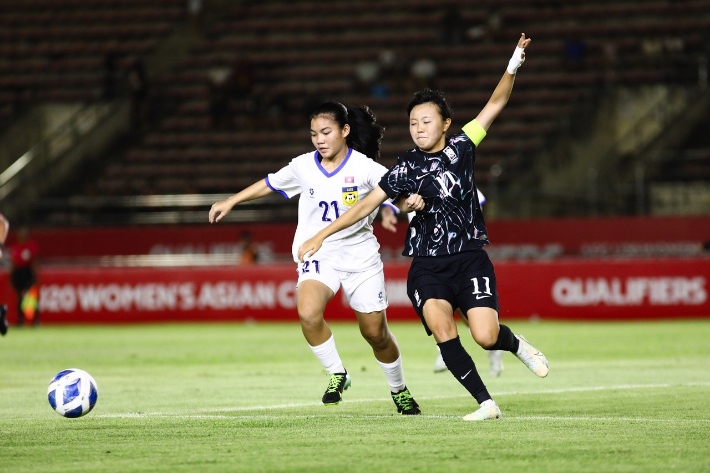 韓 <b>U-19 여자 축구</b>, <b>아시안컵</b> 2연승 질주… '김예은 헤더 결승골'