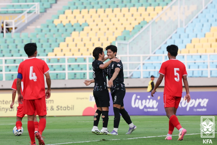 이민성호, 라오스 7-0 대파하고 <b>U-23 아시안컵 예선</b> 2연승…조상혁 해트...