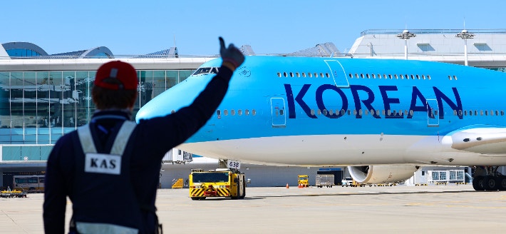 <b>미국</b>서 <b>구금</b>된 <b>한국인</b>들 태울 대한항공 <b>전세기</b> 인천공항 출발