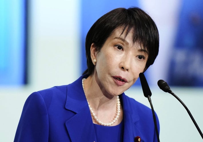 日자민당 <b>총재</b>에 '여자 아베' <b>다카이치</b>…첫 여성총리 유력