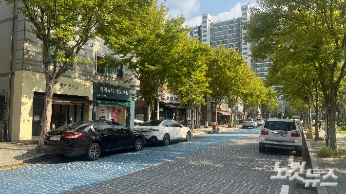 경기 수원시 천천동의 천천먹거리촌 일대.김수진 기자