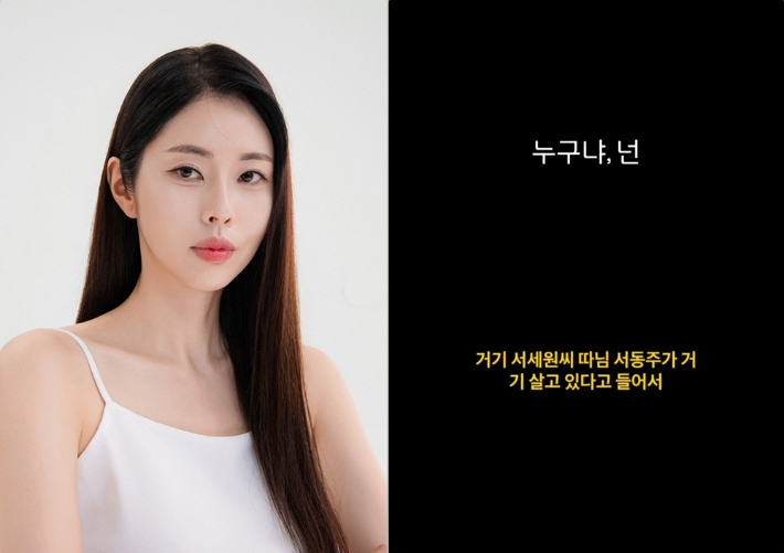 "거기 서세원 딸 산다고"…<b>스토킹 피해</b> 알린 <b>서동주</b> "내일 신고"