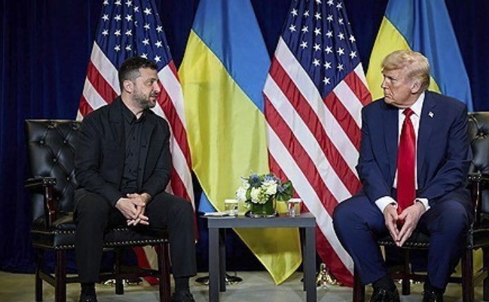 젤렌스키, 트럼프와 회담