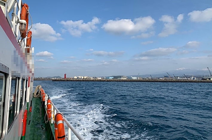 제주 본섬과 한 부속섬을 오가는 48톤급 도항선 A호.A호 운항사 홈페이지