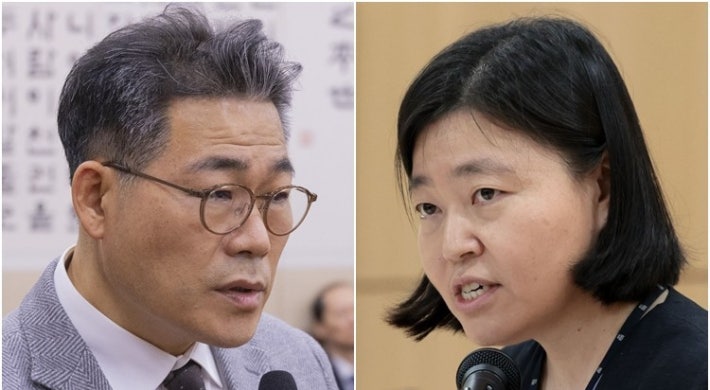 백해룡 경정과 임은정 서울동부지검장.연합뉴스