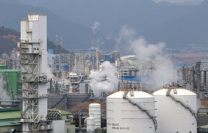 여수 석유화학단지. 연합뉴스