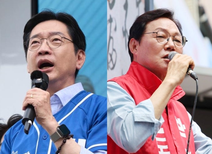 투표 하루 전, 경남지사 판 뒤흔든 딥페이크