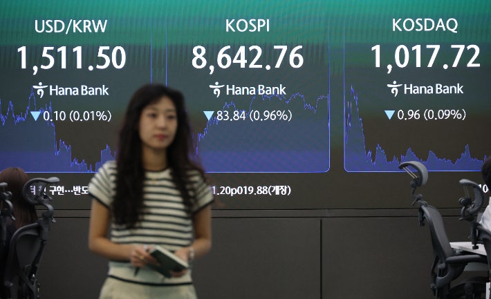 [속보]코스피 8864.24 사상 최고치 마감…첫 '250만닉스' 달성