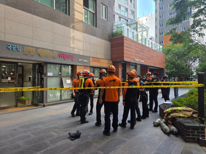 <b>부산 어린이집</b>서 황화수소 추정 <b>가스 누출</b>…9명 경상
