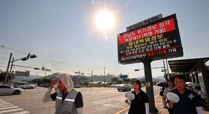 극한 <b>폭염</b>에 사람도, 가축도 '픽픽'…박완수 "모든 행정력 집중"