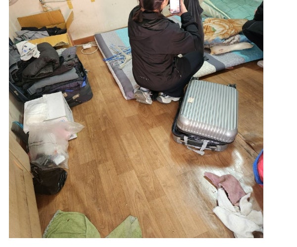 왕 씨가 생전 지내던 공장 내 숙소 모습.독자 제공