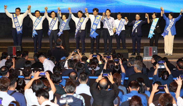 계파 대결에 가린 '통합·전국정당'…김영호·<b>임미애</b>, 호남서 반전 노린...