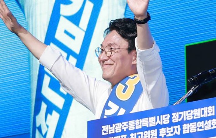 김민석, <b>민주당</b> 전남광주 경선 57.04% 압승…정청래 31.84%