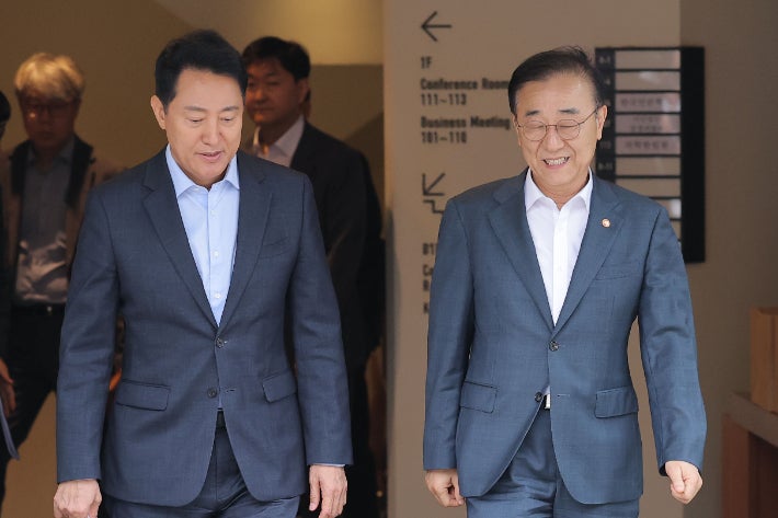 김윤덕·오세훈 내일 2차 회동…<b>용산공원 주택공급</b> 재논의