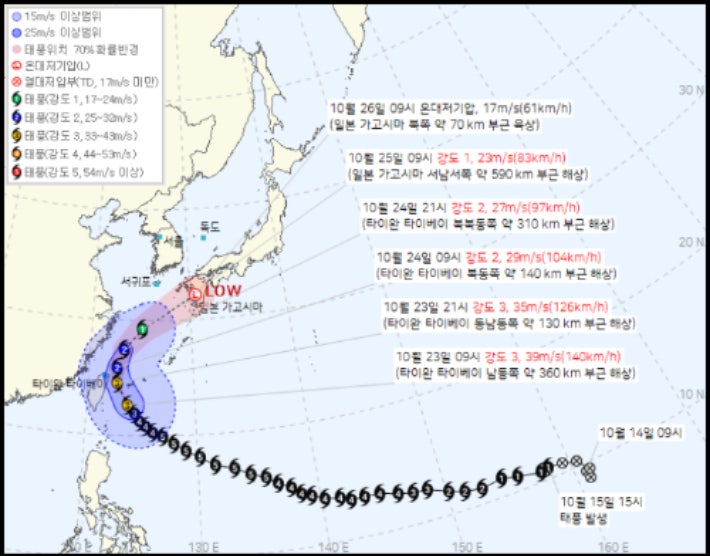 <b>태풍</b> '<b>참피</b>' 북상 제주에 강한 비바람…제주도 안전점검