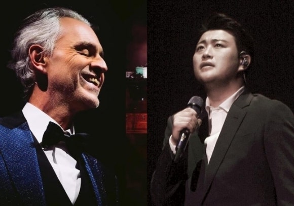 ‘세계적 테너’ 안드레아 <b>보첼리</b>, <b>김호중</b>에게 신곡 <b>선물</b>한다