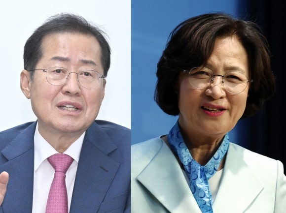 홍준표, ‘동기’ <b>추미애</b>에 “<b>국회의장</b> 할 만하다”