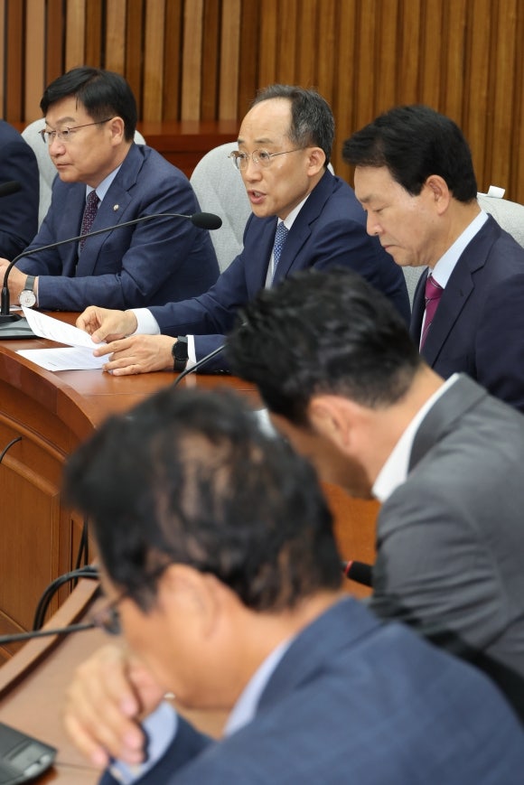 <b>추경호</b> “대부분 의원, <b>채상병 특검</b>법 당 입장과 함께해”