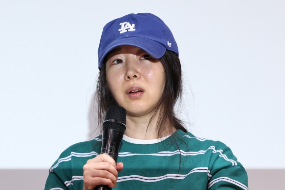 Min Hee-jin, CEO - Min Hee-jin, CEO of Udore, speaking at a press conference at the Korea Conference Center in Seoul's Seocho-gu on April 25. 2024.4.25