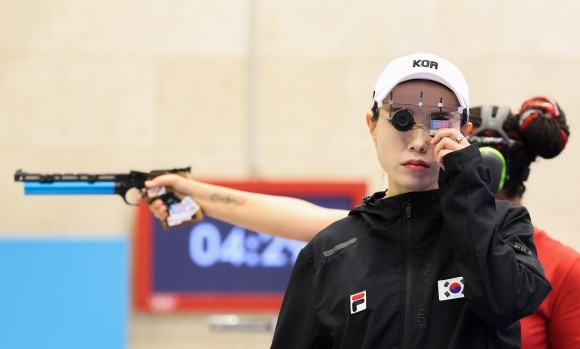‘아쉬운 0점’ <b>김예지</b>, 주종목 25ｍ <b>권총 본선</b> 탈락
