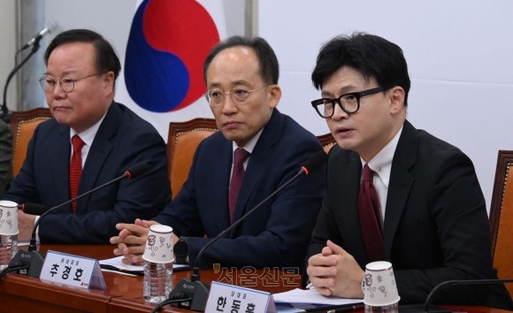 <b>한동훈</b> “<b>특별감찰관</b> 임명 <b>절차</b> 지시”, 추경호 “의원총회 조만간 하겠...