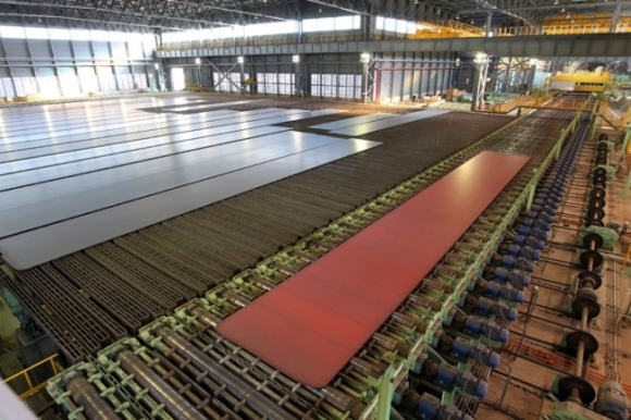 Hyundai Steel Dangjin Plant thick plate production. Provided by Hyundai Steel