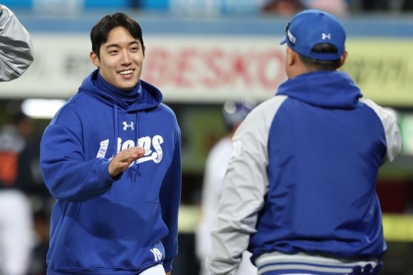 지각 합류한 ‘원투’ <b>원태인</b>·레예스 정상 궤도…‘선발진 완성’ 삼성...