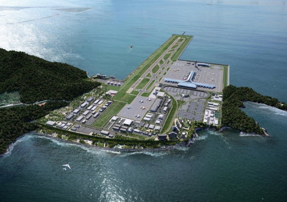 부산 가덕도신공항 조감도.서울신문DB