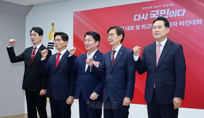<b>김문수</b>·<b>안철수</b>·<b>장동혁</b>·<b>조경태</b>, <b>국민의힘</b> 전당대회 본선 진출