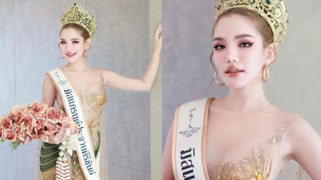 과거 노출 영상을 찍었다는 사실이 알려지면서 왕관을 내려놓게 된 태국 미인대회 우승자 수파니 베이비 노이논통. 더타이거 캡처