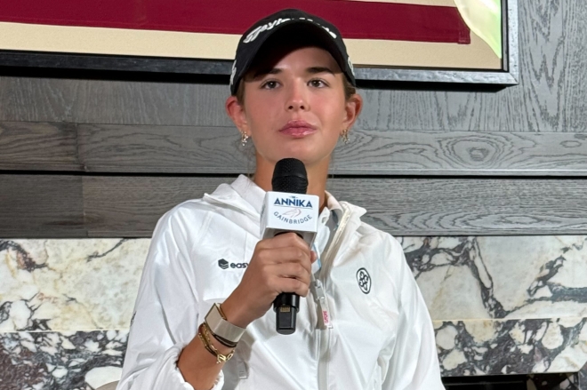 <b>LPGA</b> 투어 <b>데뷔</b> 앞둔 <b>트럼프 손녀</b>, “할아버지도 긴장하지 말라고 하셨...