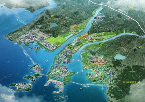 새만금개발 계획 조감도