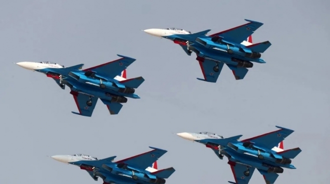 러시아 공군이 운용하는 Su-30SM 다목적 전투기 자료사진 AFP 연합뉴스