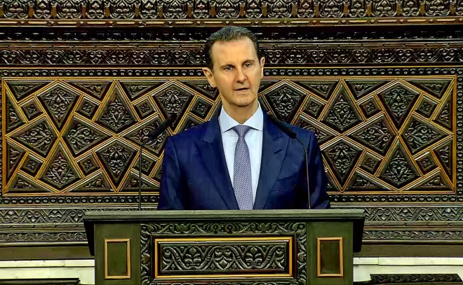 바샤르 알아사드. 텔레그램 캡처