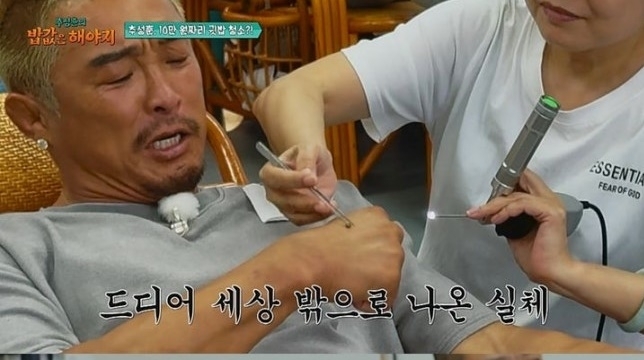 지난해 8월 방송된 ENA·EBS 예능‘추성훈의 밥값은 해야지’에서 추성훈은 여행 유튜버 곽튜브(곽준빈),<a href=