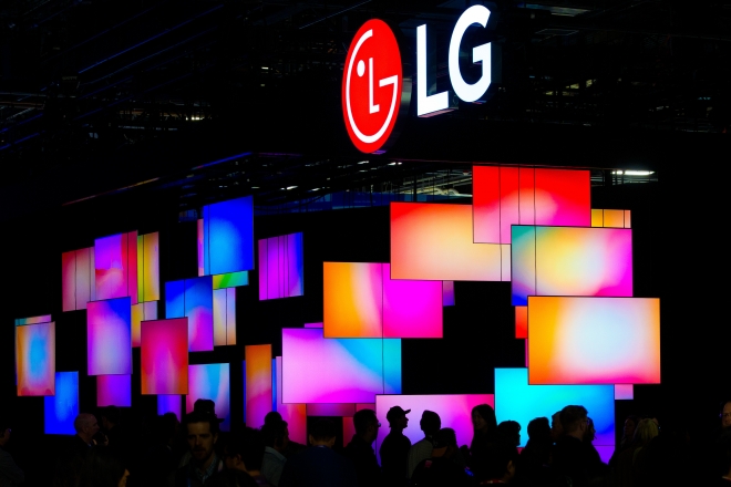 7일(현지시간) 미 네바다주 라스베이거스에서 열리고 있는 가전·정보기술(IT) 박람회‘CES2026’LG 전자 전시관 입구 2026.01.08.AP 뉴시스