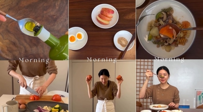 배우 이영애가 아침 식단을 공개했다.이영애 인스타그램 캡처
