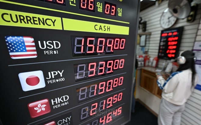 <b>원달러 환율</b>, 야간 거래서 1550원 돌파… 17년만 최고치