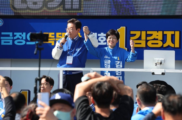 <b>부산</b> 찾은 여야…한동훈 "힘 실어달라" <b>이재명</b> "2차 심판"