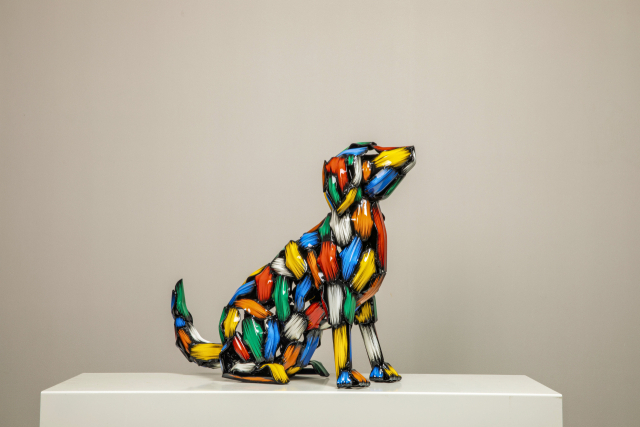 김우진의 전시 작품 중에서. 사진은 'Dog'(2025). 아트소향 제공