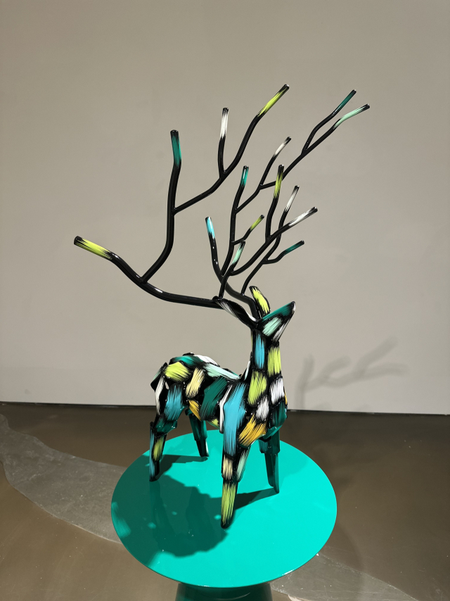 김우진의 전시 작품 중에서. 사진은 'Deer'(2025). 김은영 기자